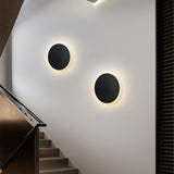 30CM Black Touch Eclipse LED Wall Light Stepless Dimming