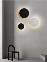 30CM Black Touch Eclipse LED Wall Light Stepless Dimming