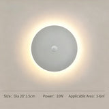 20CM White Sensor Eclipse LED Wall Light Stepless Dimming
