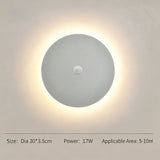 30CM White Sensor Eclipse LED Wall Light Stepless Dimming