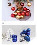 24 Pieces Electroplated Plastic Christmas Tree Pendants, Fruit Green 3cm Colorful Balls for Christmas Display and Halloween Tabletop Ornament