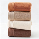 Camel Pure Cotton 6‑Piece Towel Set | Christmas Warm Household Gift | 2Pcs 35x75cm Hand Towel+2Pcs 140x70cm Bath Towel+2Pcs 35x35cm Face Towel, Soft Absorbent Bathroom Kit
