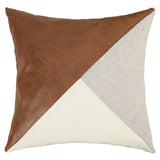 Grey Leather Splicing Throw Pillow Covers 2Pcs 45x45cm Soft Cushion Case for Living Room Car Interior Holiday Gift
