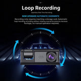 2‑Inch Screen HD Car Dash Cam Dual Front & Interior Lens With 32G Memory Card Night Vision Parking Monitor Mobile Recording, Practical Holiday Gift For Car Owners Halloween Christmas Car Gadget