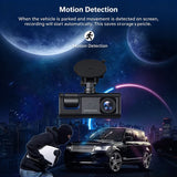 2‑Inch Screen HD Car Dash Cam Dual Front & Interior Lens With 32G Memory Card Night Vision Parking Monitor Mobile Recording, Practical Holiday Gift For Car Owners Halloween Christmas Car Gadget