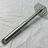 Heavy Duty 304 Steel Square Head Potato Smasher 24cm 153g for Pumpkin Mash & Weaning Puree Halloween Cooking