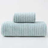 Camel Star Print & Wide Stripe 8pc Towel Collection Soft Plush Bath Towel Hand Towel Washcloth Spa Shower Guest Set