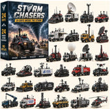 Storm Chaser Weather Research Truck Model Kit 24 Days Inside the Storm Countdown 26x18x3cm 3mm Acrylic Radar Dish Display Gift