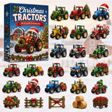 Tractor Ornament Collection Style B Blind Box One-by-One Reveal 26x18x3cm 3mm Acrylic Farm Yard Decor Xmas Gift