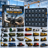 Machines You Didn't Know Existed Vol.01 Engineering Legends Heavy Equipment Model Countdown Box 24 Surprise Doors 26x18x3cm 3mm Acrylic Gift