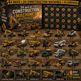 Evening Builders Yard 24 Cubby Hole Construction Vehicle Mystery Box 26x18x3cm 3mm Acrylic Inserts Countdown Gift