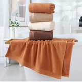 Combed Cotton Towel Set for Bath, Hand and Face, Camel