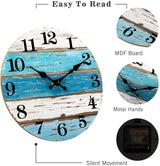 Wooden Wall Clock No.6, 10 Inch