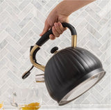 Black Pumpkin Shaped Water Kettle 3.5L
