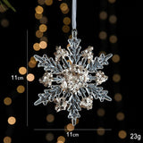 2pcs Snowflake B Christmas Ornament Props