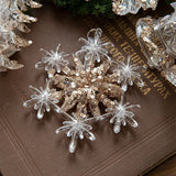 2pcs Snowflake C Christmas Ornament Props
