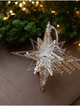 2pcs 3D Five-pointed Star Christmas Ornament Props