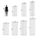 grey Light Transparent Window Sheers, 2 Pieces, Multiple Sizes Available