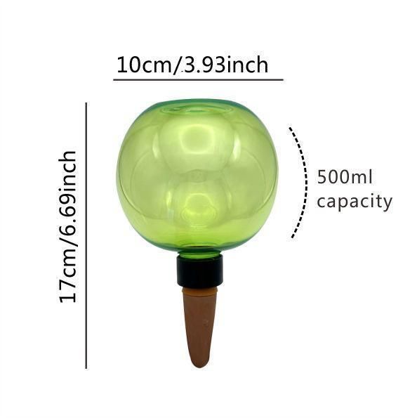 3PCS Plant Watering Globes, 500ml Self Watering Planter Insert Green