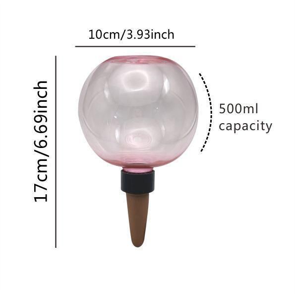 3PCS Plant Watering Globes, 500ml Self Watering Planter Insert Pink