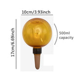 3PCS Plant Watering Globes, 500ml Self Watering Planter Insert Orange