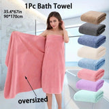 Modern Pineapple Grid Design Ultra-Soft Coral Fleece Bath Towel｜90x170cm Extra Thick Strong Absorption, Suitable for Bathroom, Gym, Hotel, and Home Use.(brown)