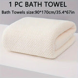Modern Pineapple Grid Design Ultra-Soft Coral Fleece Bath Towel｜90x170cm Extra Thick Strong Absorption, Suitable for Bathroom, Gym, Hotel, and Home Use.(brown)