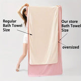 Modern Pineapple Grid Design Ultra-Soft Coral Fleece Bath Towel｜90x170cm Extra Thick Strong Absorption, Suitable for Bathroom, Gym, Hotel, and Home Use.(GREEN)
