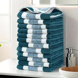 12PCS Thick Absorbent Lint-Free Coral Fleece Kitchen Cleaning Cloth, Easily Removes Grease, Hangable for Drying.PINK