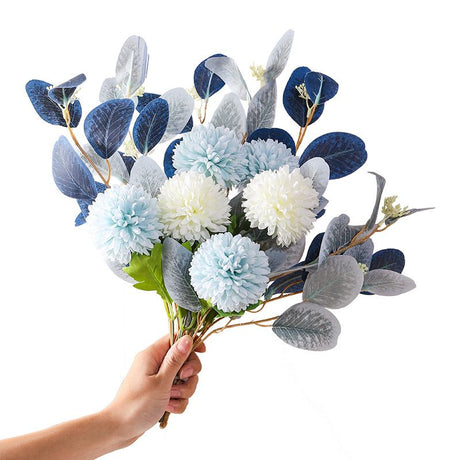 Small Fresh Artificial Hand Bouquet, handmade silk flowers soft and realistic, no watering needed for hassle-free care, multiple colors available to brighten up your home space.(Brilliant red bouquet of flowers)