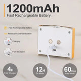 2PCS Induction wall lamp with three-color stepless dimming, 120° auto shut-off, USB rechargeable magnetic installation. Smart motion-sensing LED wall lamp, serving as both a night light and an ambient light./Chrome color