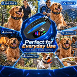 Smart no-shock anti-bark collar, humane beep & vibration training, intelligent anti-interference, 3 modes & 5 sensitivity levels, adjustable 11-30 inches, fits all dog sizes, perfect for multiple occasions.*black