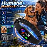 Smart no-shock anti-bark collar, humane beep & vibration training, intelligent anti-interference, 3 modes & 5 sensitivity levels, adjustable 11-30 inches, fits all dog sizes, perfect for multiple occasions.*orange