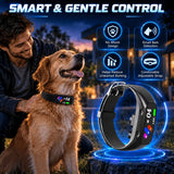 Smart no-shock anti-bark collar, humane beep & vibration training, intelligent anti-interference, 3 modes & 5 sensitivity levels, adjustable 11-30 inches, fits all dog sizes, perfect for multiple occasions.*orange