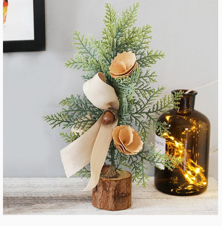 Red Berry Style 25cm Desktop Mini Christmas Tree, Christmas Window Decorative Potted Plant