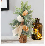Red Berry Style 25cm Desktop Mini Christmas Tree, Christmas Window Decorative Potted Plant