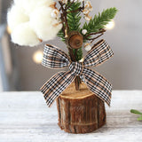 Red Berry Style 25cm Desktop Mini Christmas Tree, Christmas Window Decorative Potted Plant
