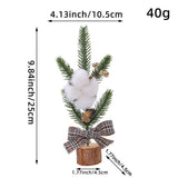 Red Berry Style 25cm Desktop Mini Christmas Tree, Christmas Window Decorative Potted Plant