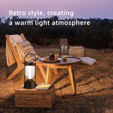 Retro Camping Lantern, 200 Lumens Stepless Dimming, 24h Long Battery Life, Essential for Outdoor Ambiance & Emergency!