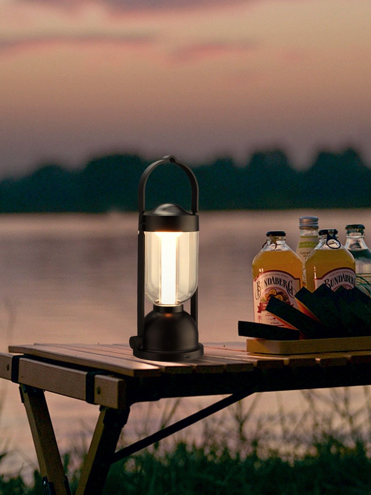 Retro Camping Lantern, 200 Lumens Stepless Dimming, 24h Long Battery Life, Essential for Outdoor Ambiance & Emergency!