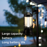 Retro Camping Lantern, 200 Lumens Stepless Dimming, 24h Long Battery Life, Essential for Outdoor Ambiance & Emergency!