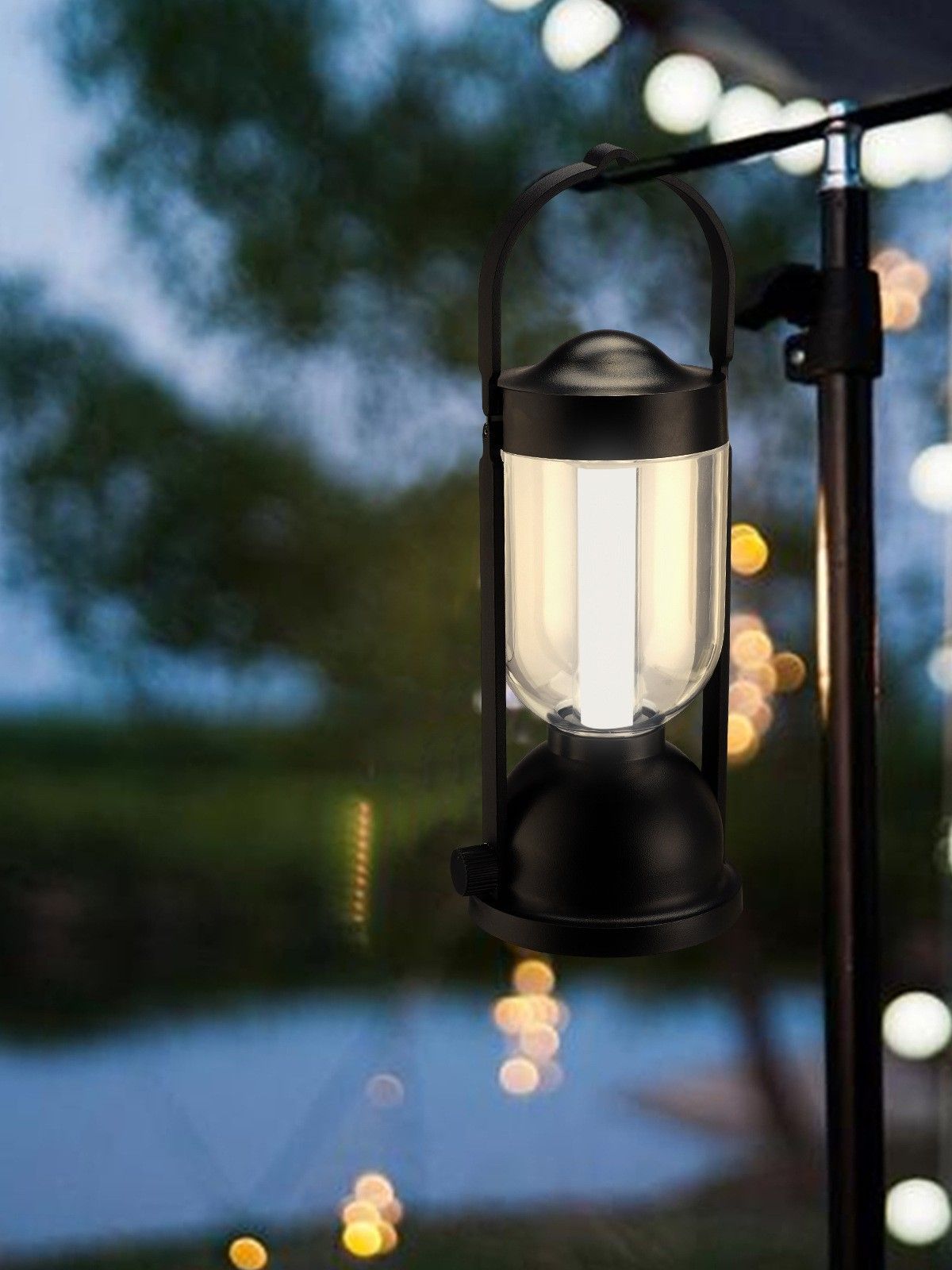 Retro Camping Lantern, 200 Lumens Stepless Dimming, 24h Long Battery Life, Essential for Outdoor Ambiance & Emergency!