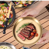 【20-Piece】Outdoor Portable Stainless Steel Cutlery Set, food-grade material, includes knife, fork, spoon, plate, tongs & opener. Comes with carry bag, essential for camping, commuting & dining.(silver)