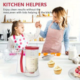 Handheld Batter Dispenser with Measuring Cup, PP Cake Waffle Pancake Batter Separator, DIY Baking Tool.(black)