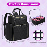 Nail Art Tool Storage Backpack: Removable Compartments, High-Capacity Categorized Storage, Multiple Carrying Methods, Ideal for Home, Travel & Mobile Services