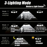 74 LED Solar Motion Sensor Light with Movement Detection, 3 Brightness Modes Outdoor Wall Lamp, Suitable for Front Door, Yard, Garage, Terrace.