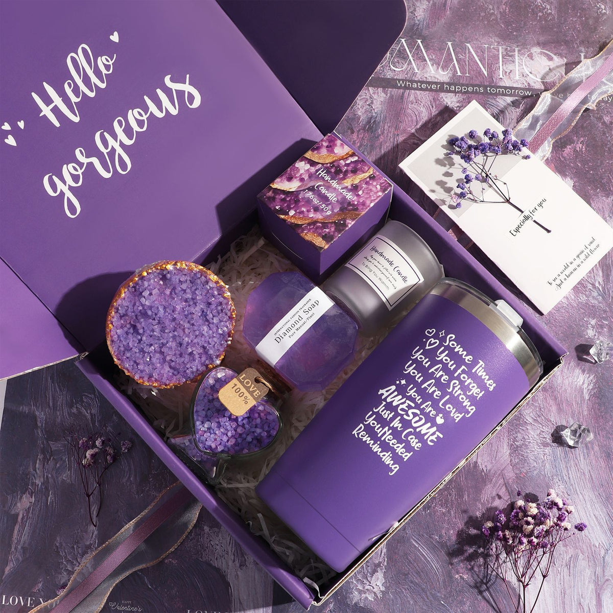 Spa Gift Set, Aromatherapy, Tumbler, Luxury, for Her, Bestie, 520, Christmas.(Ziyun）