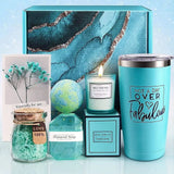 Spa Gift Set, Aromatherapy, Tumbler, Luxury, for Her, Bestie, 520, Christmas.(Black gold)