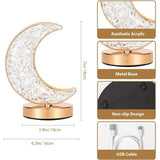 Rechargeable acrylic crystal desk lamp with 3 color temperatures touch control, USB charging for portability, and stepless brightness adjustment. Diamond-cut design serves as both an ambient light and an art piece./sunflower seed