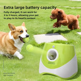 Automatic Pet Ball Launcher Toy with 3 Smart Launch Modes, Built-in Li-ion Battery & USB Charging, Long Battery Life, Indoor/Outdoor Use, Perfect Interactive Training Toy for Small and Medium Dogs.(blue)